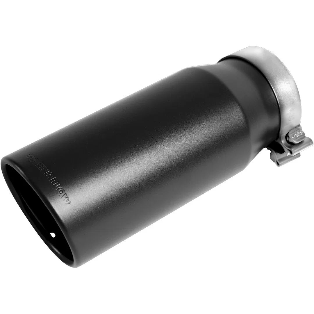 35239 – MAGNAFLOW Exhaust Tail Pipe Tip, 5 Inch Inside Diameter Inlet 6 Inch Outlet Black Stainless Steel Round 15 De...